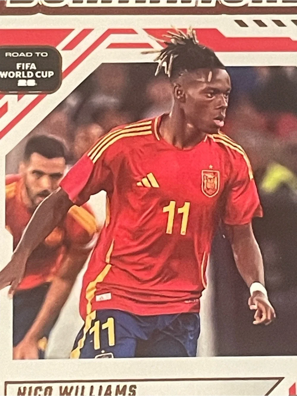 Panini Donruss Road to FIFA World Cup Dominators Nico Williams Spain #7 Card